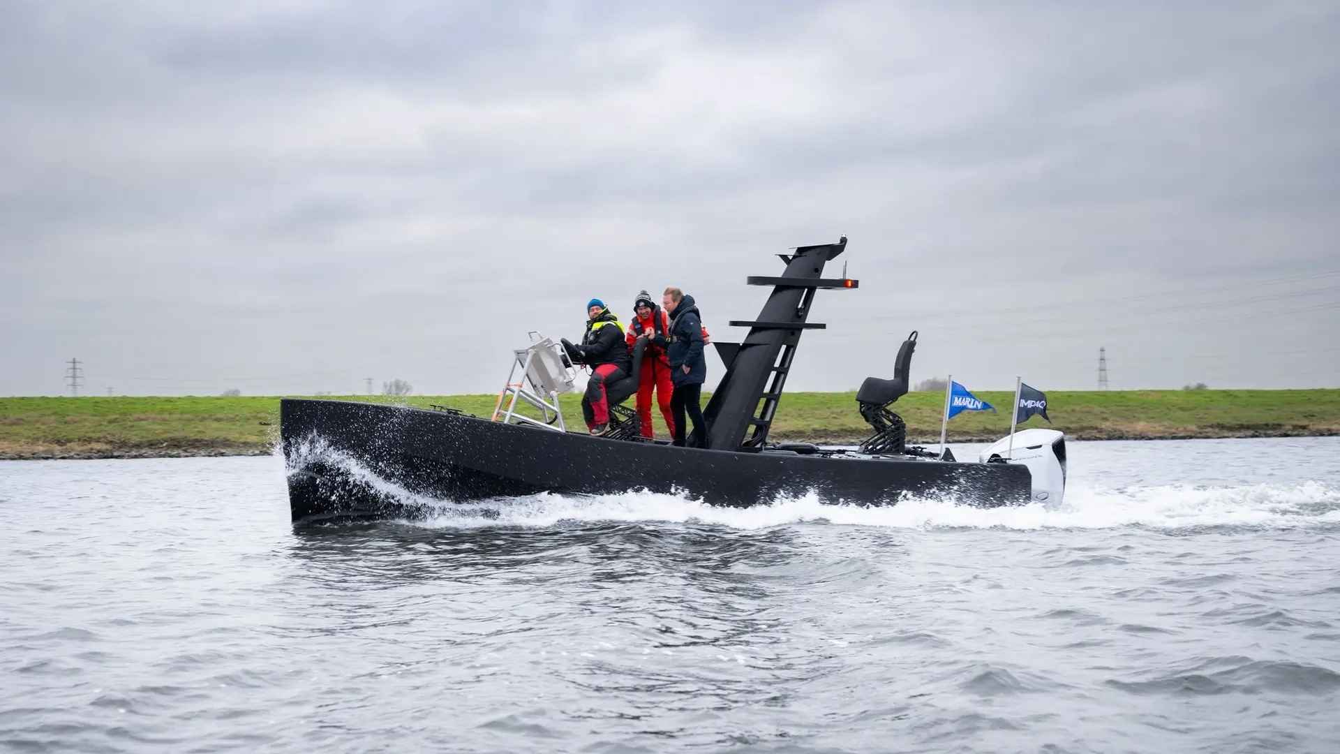 3D-printed unmanned vessel cruising the waters